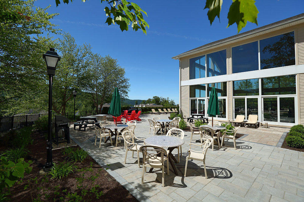 Vacation Village In The Berkshires Hancock Exterior photo The patio at the Student Union Building